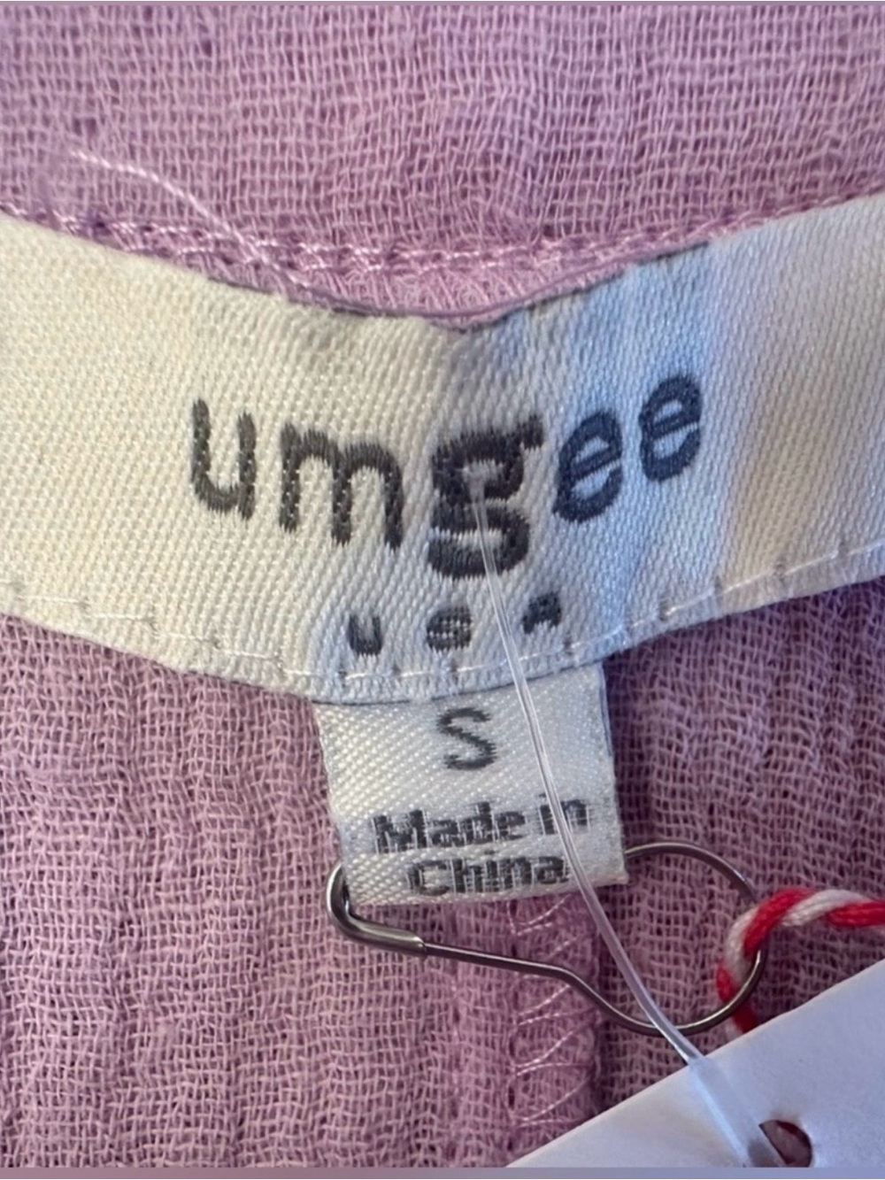 Umgee Lilac Ruffle Tie-Waist Mini Dress | Size: Small NWT - Picture 4 of 11